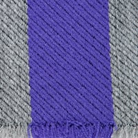 Image 2 of Daiglen School Scarf, Grey and Purple stripes