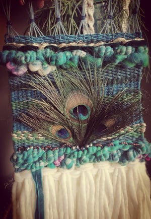 Peacock woven wallhanging 