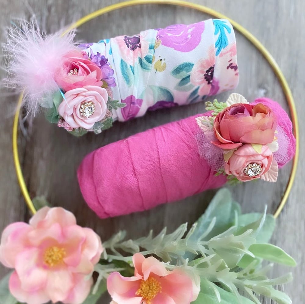 Image of Primrose Garden Wrap & Headband 