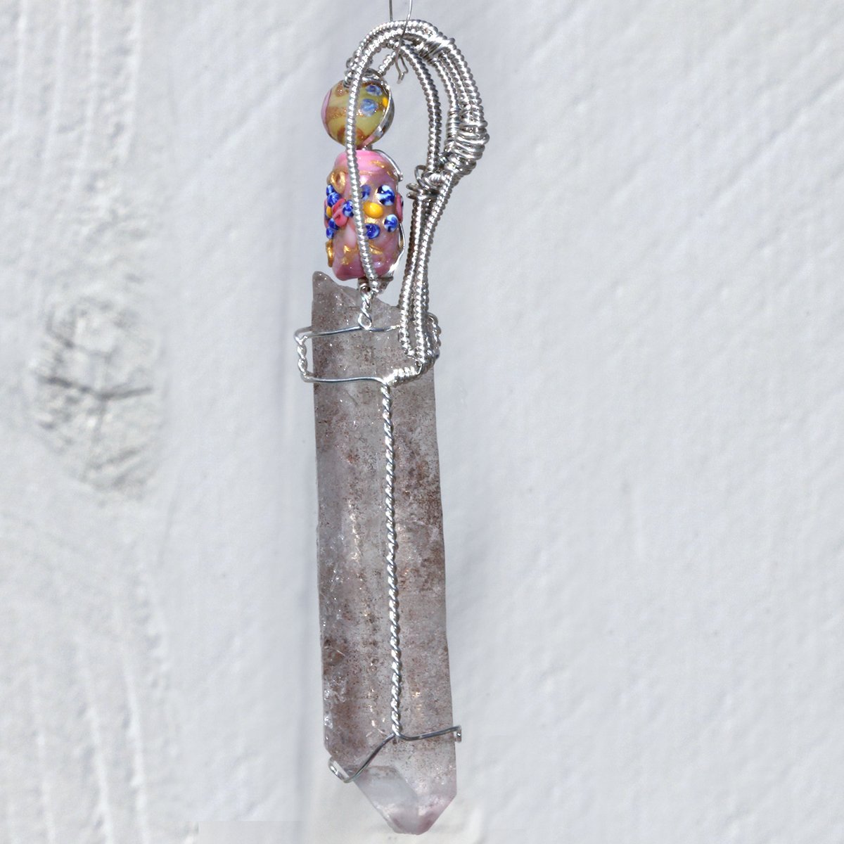 Large Lightning Strike Quartz Pendant