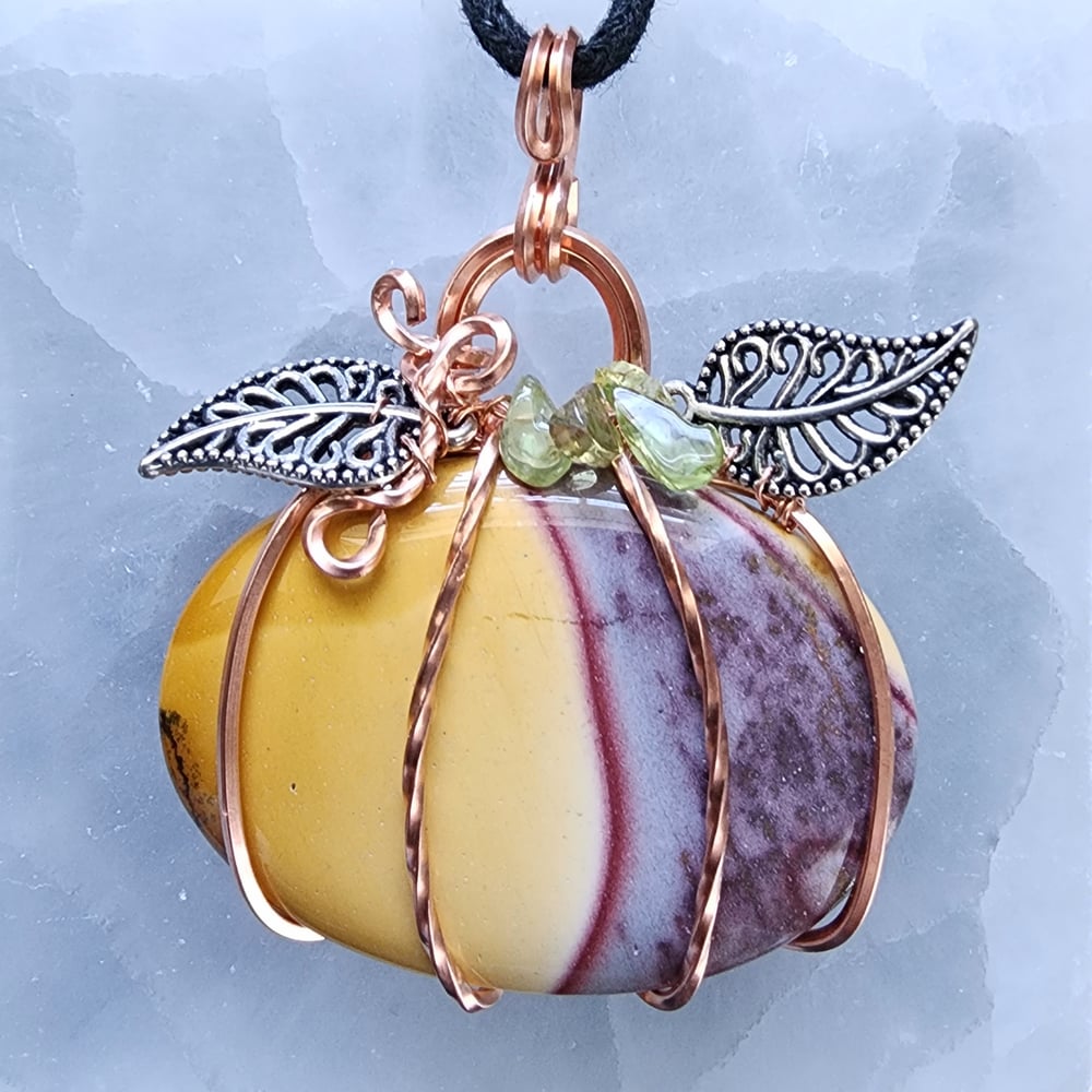 Image of Mookaite Pumpkin Pendant - Mooka Creek Collection