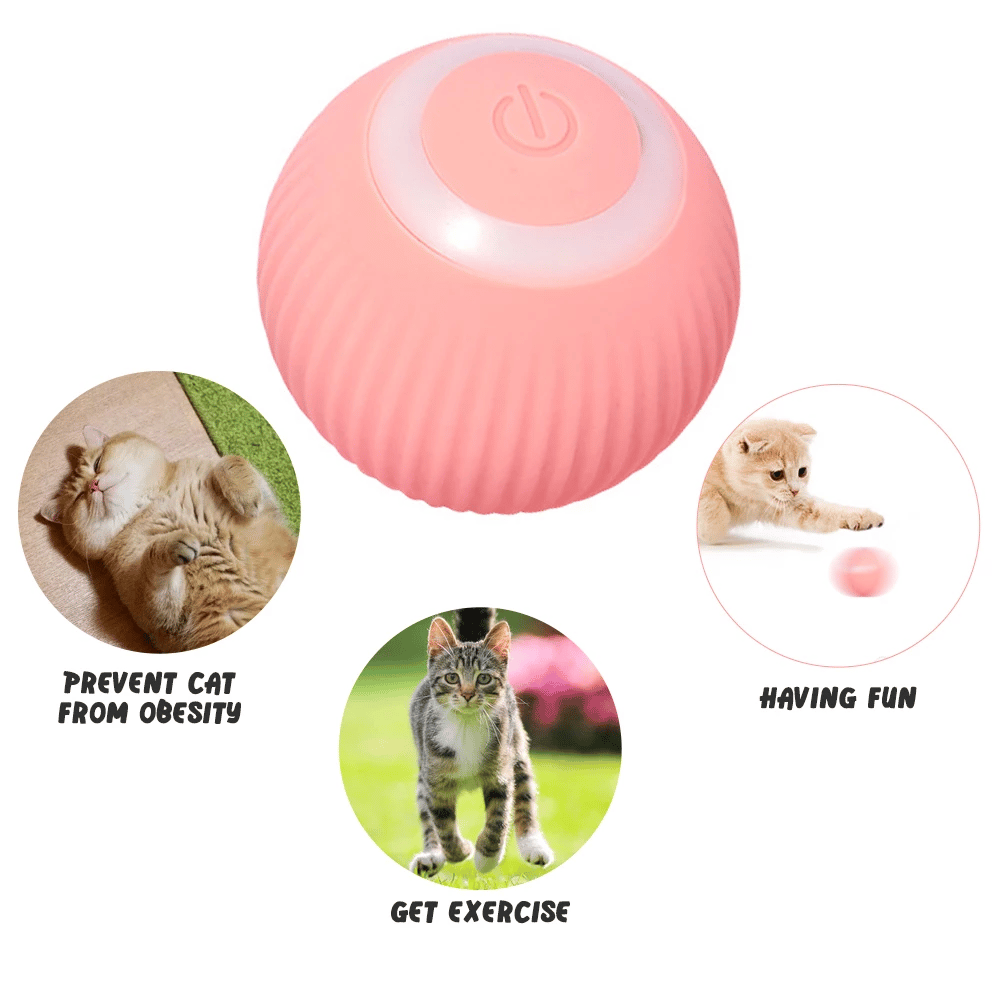 Image of Electric Cat Ball Toy Smart Rolling