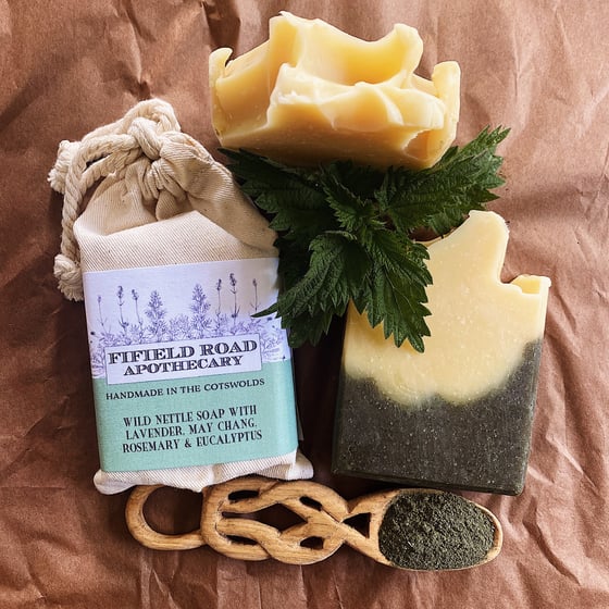 Image of Wildcrafted Nettle Soap with Lavender, May Chang, Rosemary & Eucalyptus