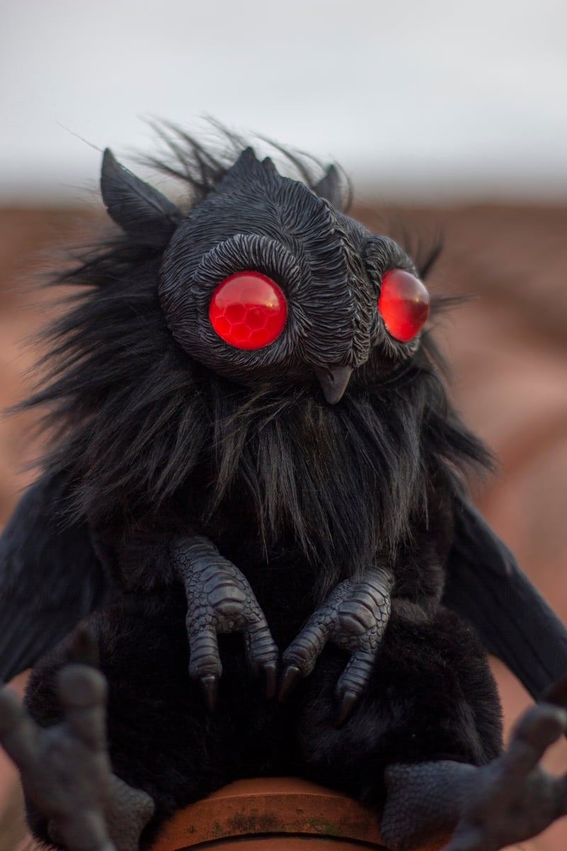 PREORDER - Baby Mothman Poseable artdoll | Fuego Fatuo Art