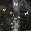 Fensteraufkleber Blume Larissa und 3 Schmetterlinge
