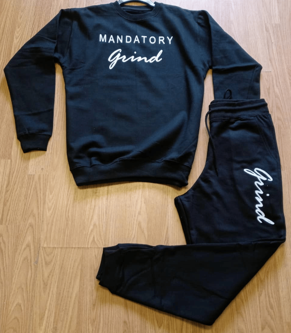 Image of Crewneck Mandatory Grind Full Logo Grind Print