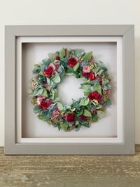 Image 1 of Framed Rose Forest Wreath