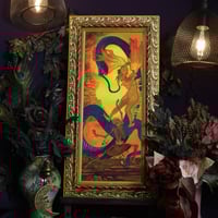 Image 1 of Death, The Serpent, and The Firebird  Original Watercolor Painting 