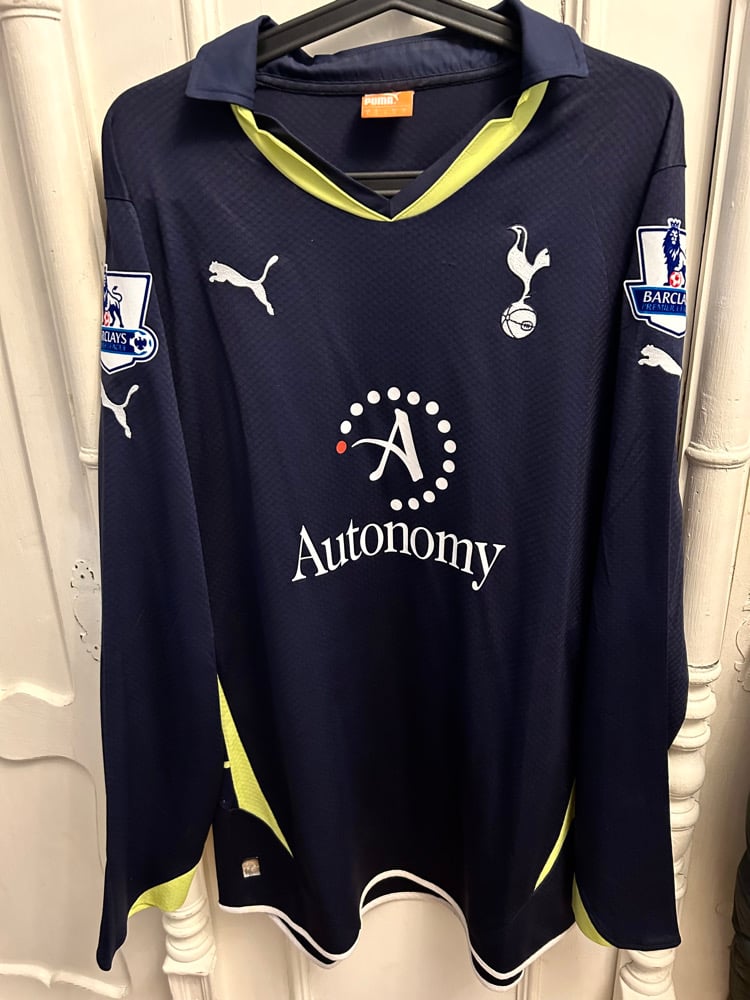 Image of Tottenham Hotspur “MODRIĆ 14” 2010/11 Long Sleeve Third Shirt + patches (L)