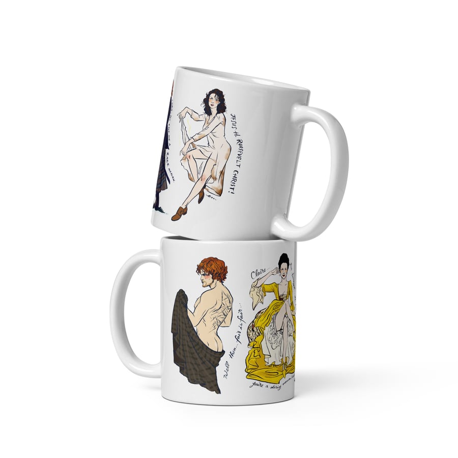 Image of Jamie & Claire Pin-up Mug