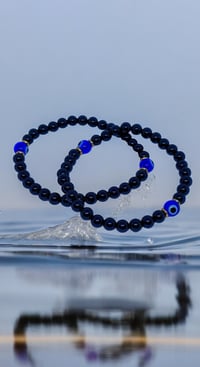 Evil Eye Black Tourmaline Gemstone Bracelet