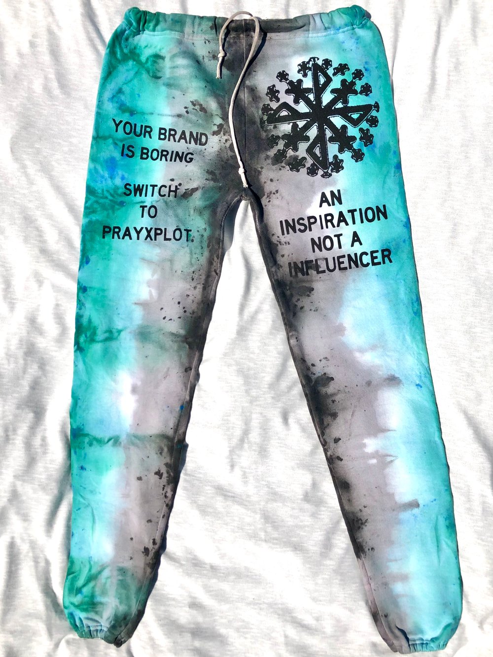 far from boring hand dyed sweatpants 