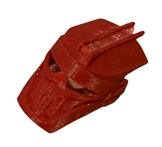 Image of Bionicle Great Kanohi Mahiki (FDM Plastic-Printed, Dark Red)