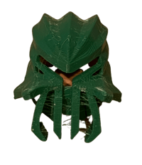 Image 2 of Inaquatic Kanohi Zatth by KhingK (Toa Kongu, FDM Plastic-printed, Dark Green)