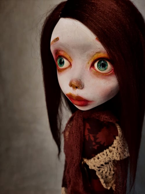Image of Calendar Art Dolls: September 🍂 OOAK handmade art doll
