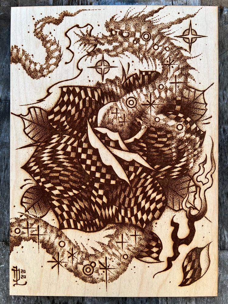 Image of Acid Dragon Laser Print