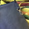 Image of Navy And Red Tapestry/Canvas Zipper Top Carry Case With Cross Body Strap