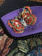 Image of Summer Cloisonne Butterfly Tapestry Three Point Pocket with 53” Cross Body Strap