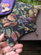 Image of Summer Cloisonne Butterfly Tapestry Three Point Pocket with 53” Cross Body Strap