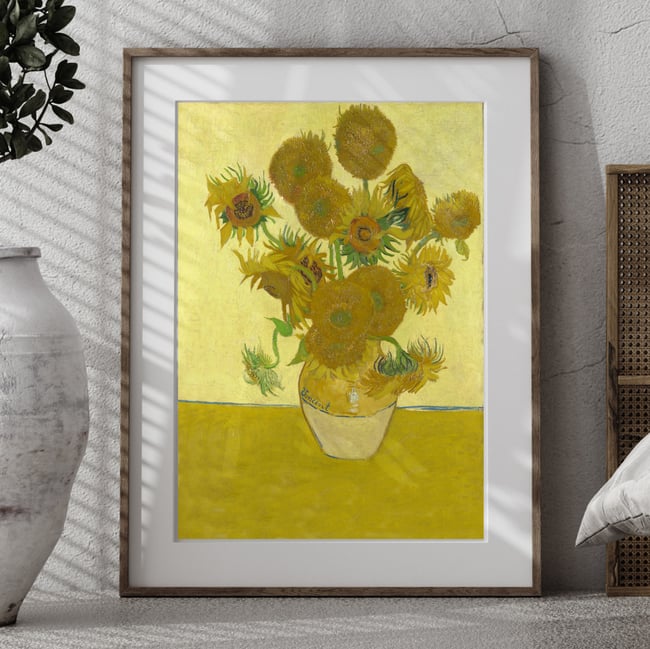 Vincent van Gogh | Sunflowers fourth version | 1888 | Painting Poster | Wall Art Print | Home Decor