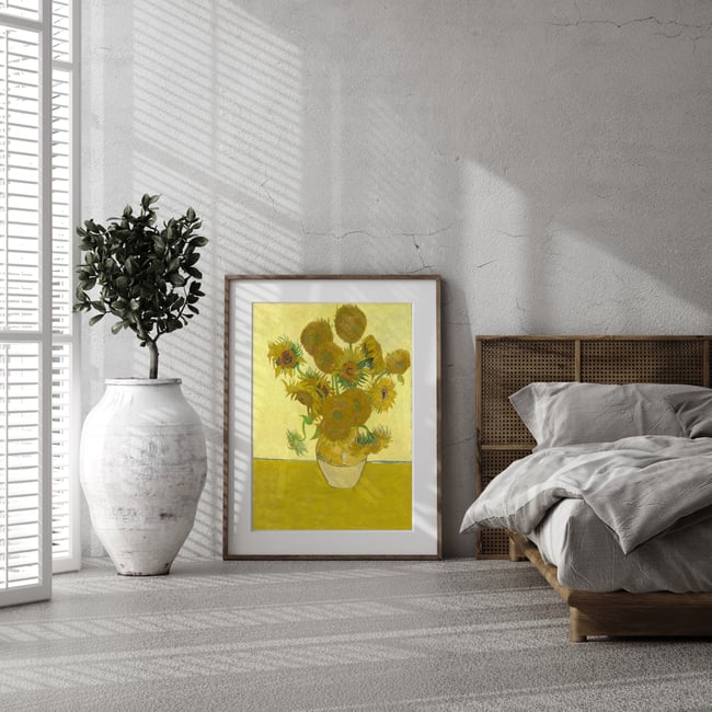 Vincent van Gogh | Sunflowers fourth version | 1888 | Painting Poster | Wall Art Print | Home Decor