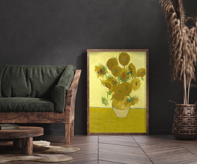 Vincent van Gogh | Sunflowers fourth version | 1888 | Painting Poster | Wall Art Print | Home Decor