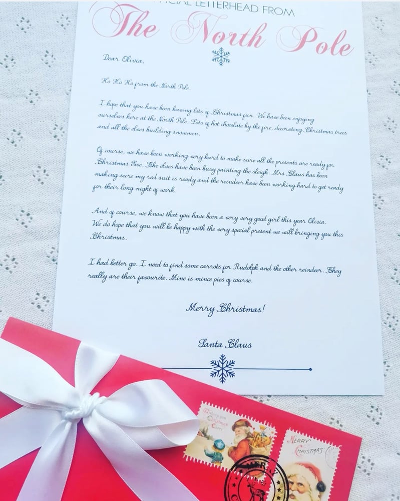 Image of Personalised Christmas Eve Letter 