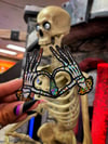Heart Skeleton Hands Glitter Sticker