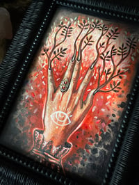 Image 3 of Red Garden Witch Original Painting