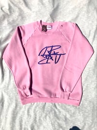 Image of give me my fucking flowers sweatshirt in pink 