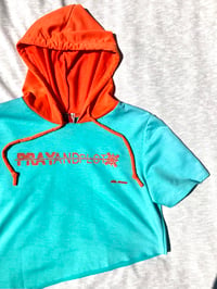 Image of through thick and thin cut and sew half hoodie2