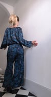 Body Paint Jumpsuit in Lucienne Faux-Silk