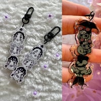 Image 1 of Kimetsu Ugly Girls & Tengen Mice Keychains