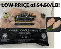 40 LB Case of FRESH Boneless Skinless 99% Fat Free Chicken Breasts at only $1.50/LB (Pick-Up Only)