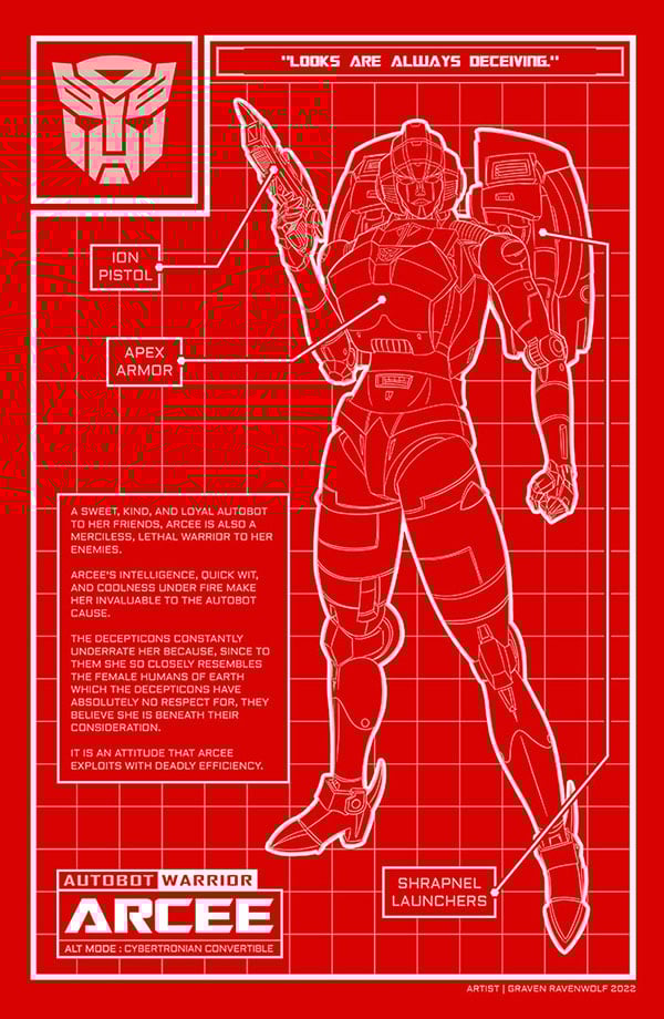 Arcee (Blueprint) - Print