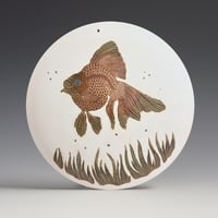 Image 1 of One fancy fish ceramic wall hanging 