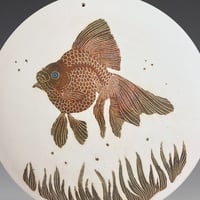 Image 3 of One fancy fish ceramic wall hanging 