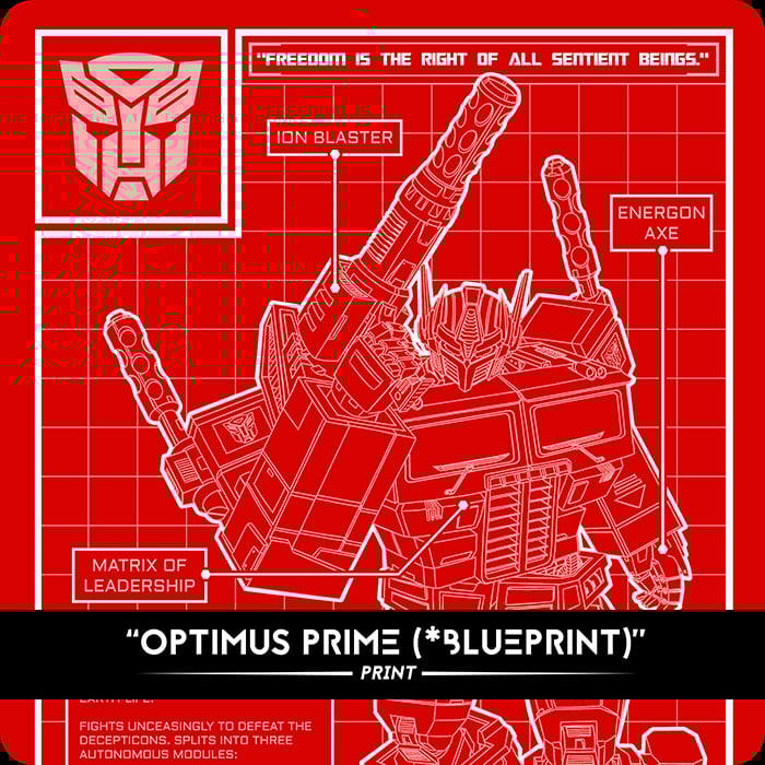 Optimus Prime (Blueprint) - Print