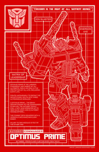 Image 2 of Optimus Prime (Blueprint) - Print