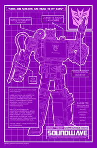 Image 2 of Soundwave (Blueprint) - Print