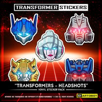 Image 1 of TRANSFORMERS (5 Headshots) - Sticker Pack
