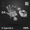 HDM D-Type Hands Option Set A [HM-04]