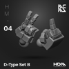 HDM D-Type Hands Option Set B [HM-04]