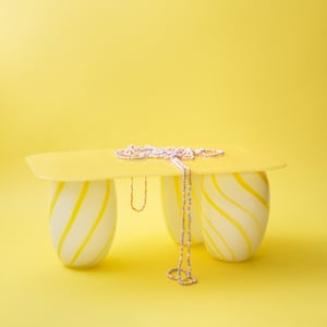 Image of YELLOW CANDY SOFA TABLE