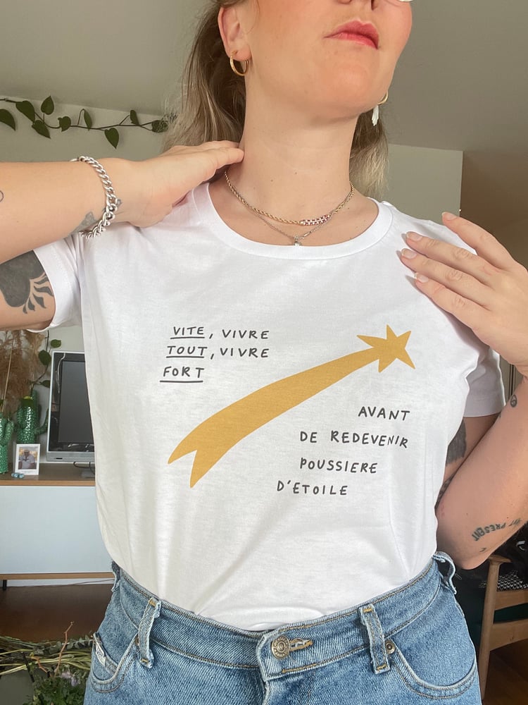 Image of T-SHIRT POUSSIERE D'ETOILE - THE SIMONES X FIFILLE