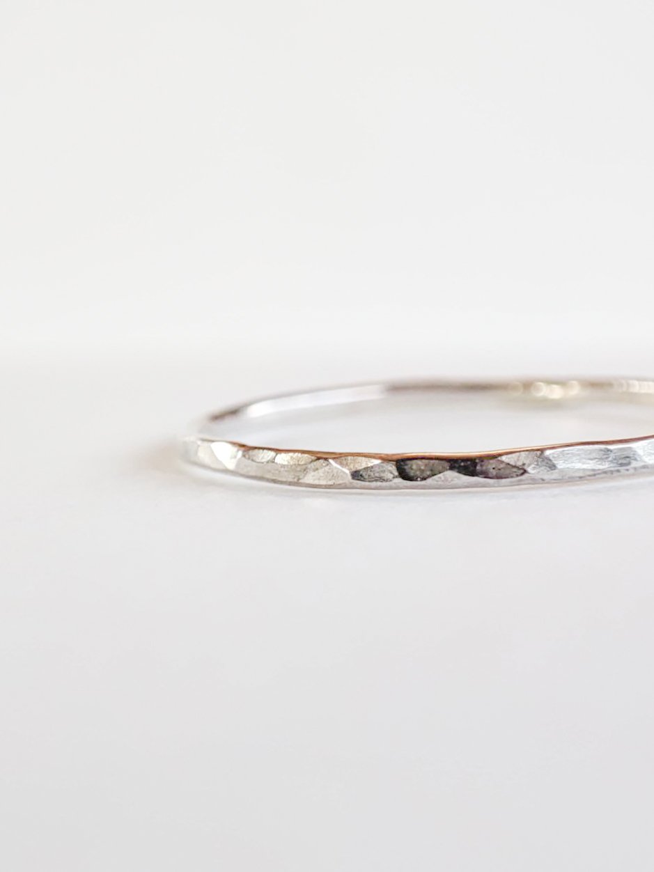 Image of Hammered Silver Ring