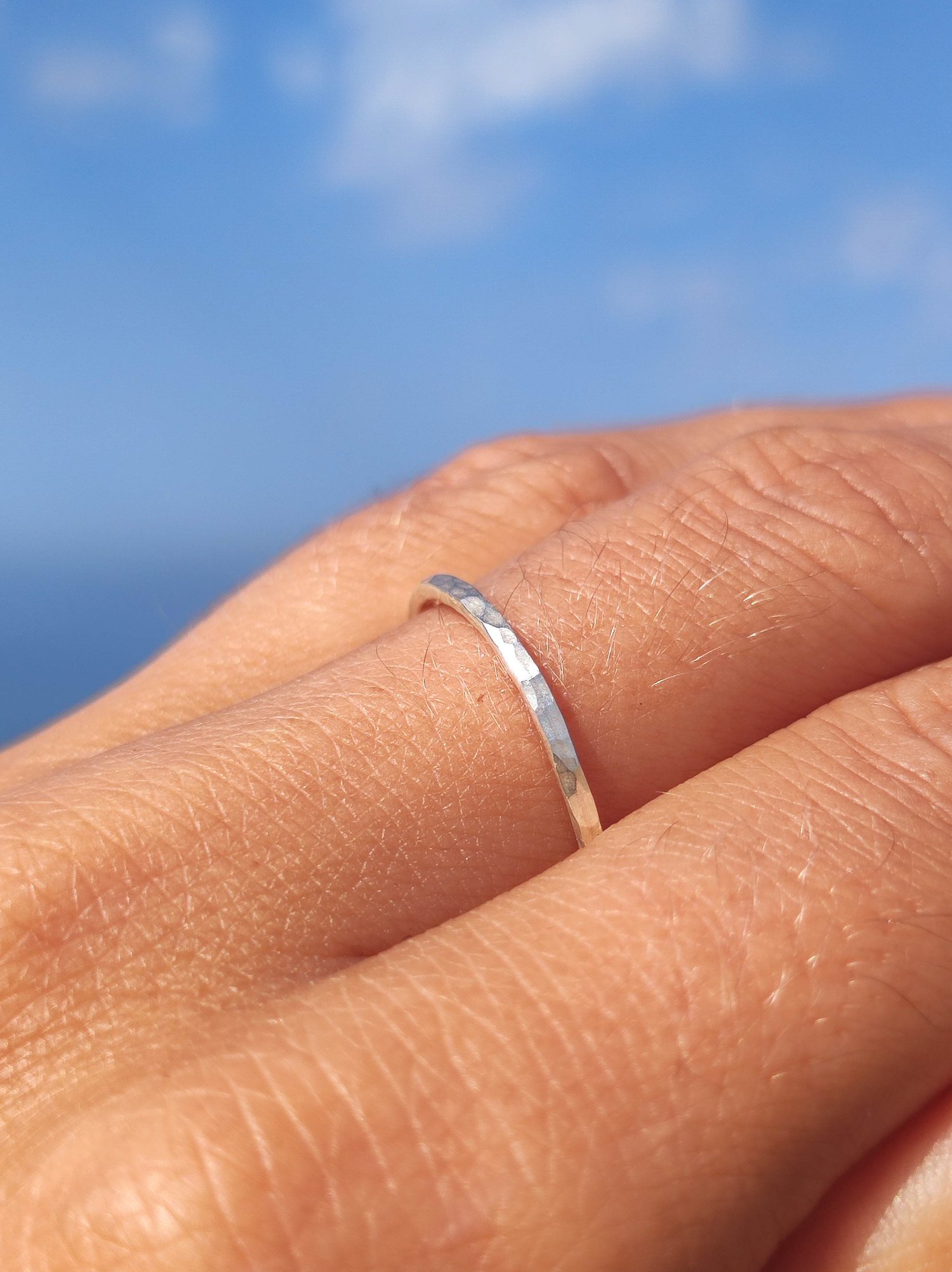 Image of Hammered Silver Ring