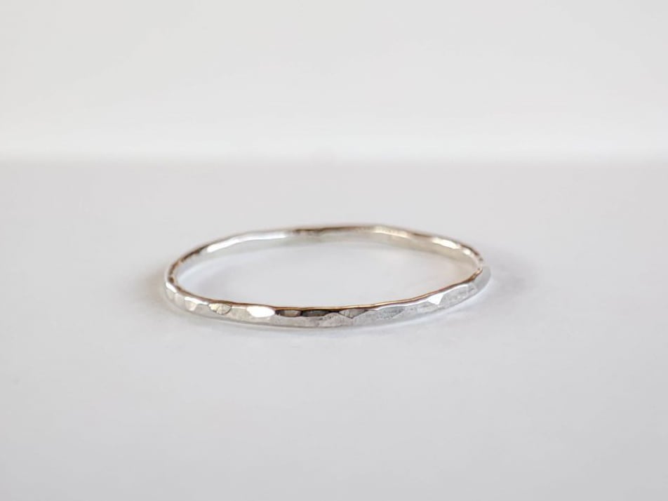 Image of Hammered Silver Ring