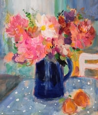 Kitchen Table Dahlias 