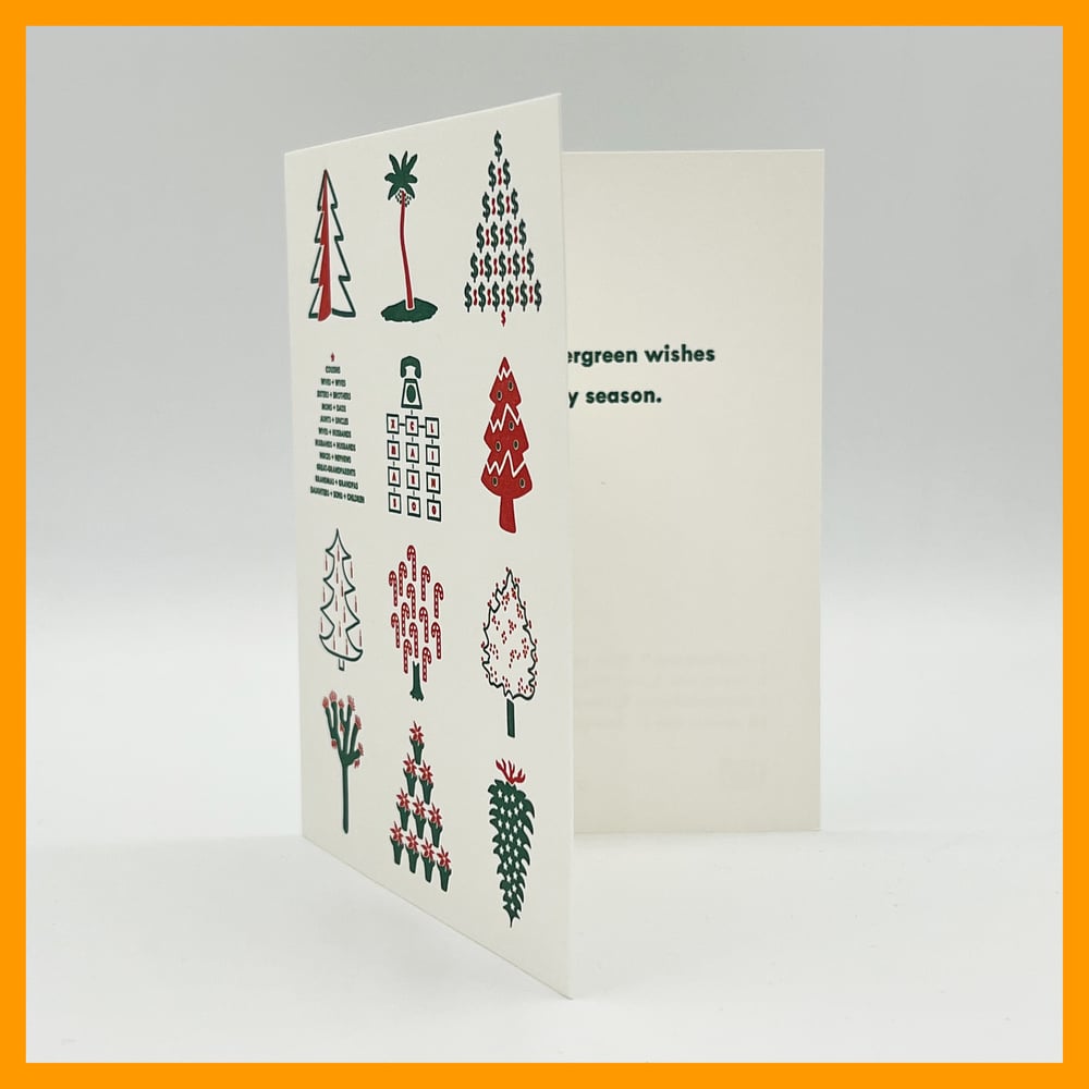 Image of 12 TREES OF CHRISTMAS - SINGLE CARD